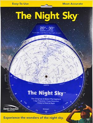 Night Sky Planisphere 20°-30°N (Large Plastic)