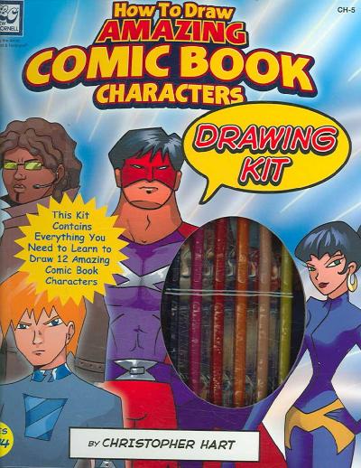 How to Draw Amazing Comic Book Characters Drawing Kit