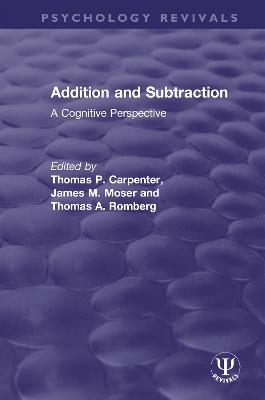 Addition and Subtraction: A Cognitive Perspective