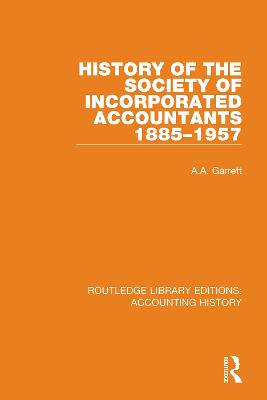 History of the Society of Incorporated Accountants 1885-1957