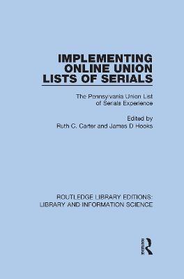 Implementing Online Union Lists of Serials: The Pennsylvania Union Lists of Serials