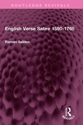 English Verse Satire 1590-1765