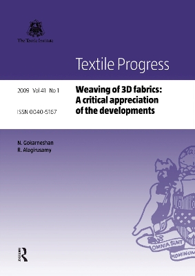 Weaving of 3D Fabrics: A Critical Appreciation of the Developments