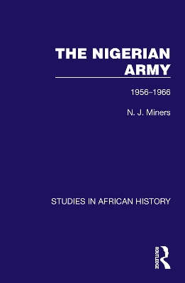 Nigerian Army: 1956-1966