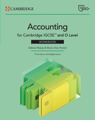 Cambridge IGCSE and O Level Accounting Workbook with Digital Access (2 Years) 3rd Revised edition