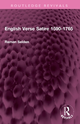 English Verse Satire 1590-1765