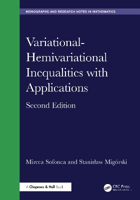 Variational-Hemivariational Inequalities with Applications 2nd edition