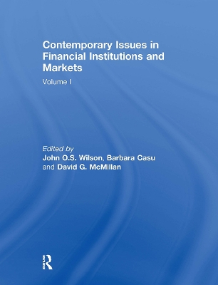 Contemporary Issues in Financial Institutions and Markets: Volume I