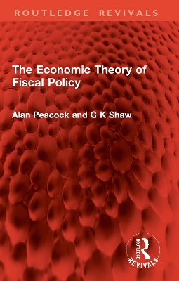 Economic Theory of Fiscal Policy