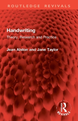 Handwriting: Theory, Research and Practice