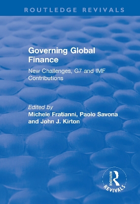 Governing Global Finance: New Challenges, G7 and IMF Contributions