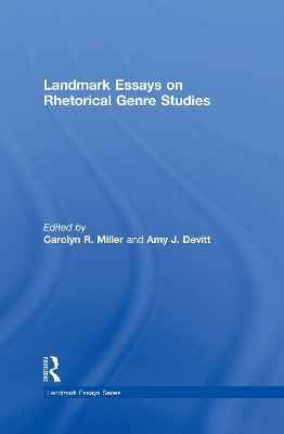 Landmark Essays on Rhetorical Genre Studies