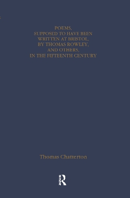 Thomas Chatterton: Early Sources and Responses