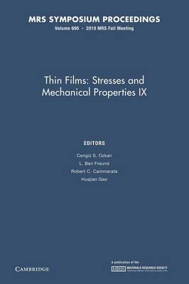 Thin Films: Stresses and Mechanical Properties IX: Volume 695