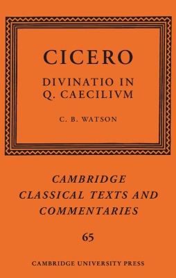 Cicero: Divinatio in Q. Caecilium
