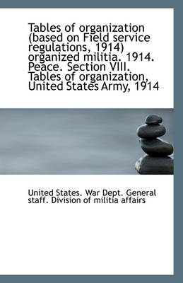Tables of Organization (Based on Field Service Regulations, 1914) Organized  Militia. 1914. Peace. Se