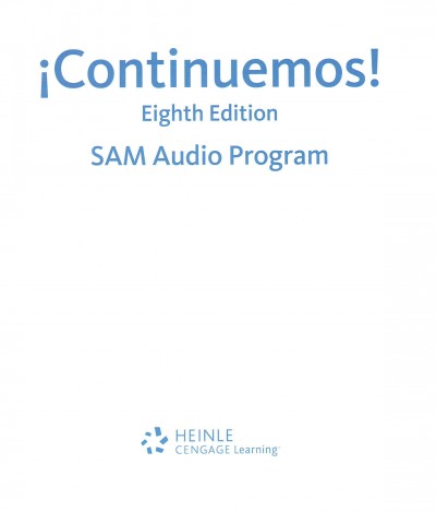 Student Activities Manual Audio CD Program for  Jarvis/Lebredo/Mena-Ayllón's  ¡Continuemos!, 8th 8th Revised edition