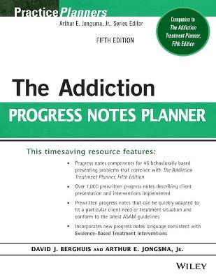 Addiction Progress Notes Planner 4th edition
