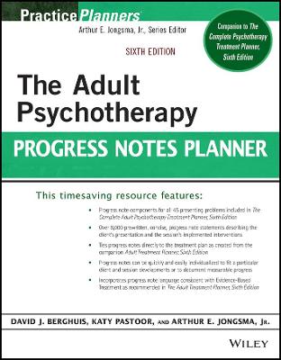 Adult Psychotherapy Progress Notes Planner 6th edition