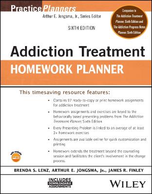 Addiction Treatment Homework Planner 6th edition