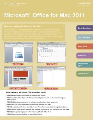 Microsoft® Office 2011 for Mac CourseNotes New edition