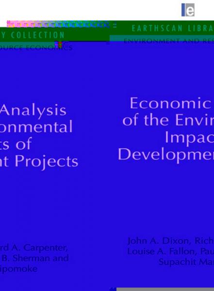 Economic Analysis of the Environmental Impacts of Development Projects