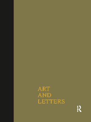 Art & Letters July-Winter 1918: 2 Volumes