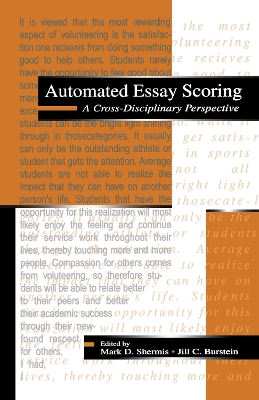 Automated Essay Scoring: A Cross-disciplinary Perspective