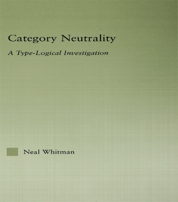 Category Neutrality: A Type-Logical Investigation