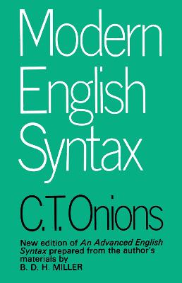 Modern English Syntax