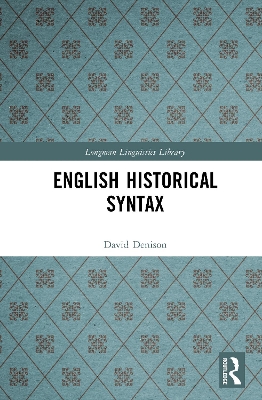 English Historical Syntax: Verbal Constructions