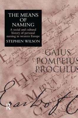 Means Of Naming: A Social History