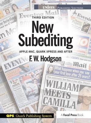New Subediting: For Quark Users 3rd edition