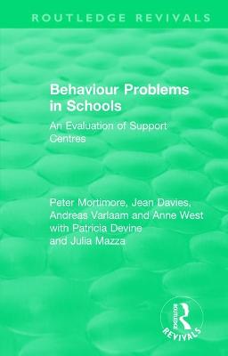 Behaviour Problems in Schools: An Evaluation of Support Centres