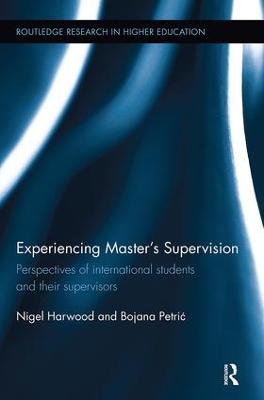 Experiencing Masters Supervision: Perspectives of international students and their supervisors
