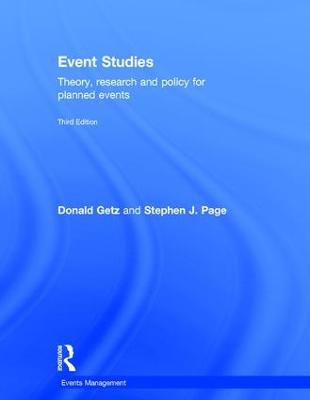 Event Studies: Theory, research and policy for planned events 3rd edition