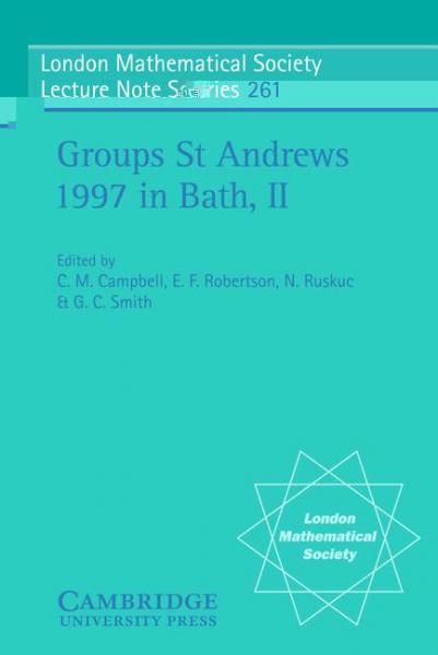 Groups St Andrews 1997 in Bath: Volume 2