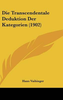 Transcendentale Deduktion Der Kategorien (1902)