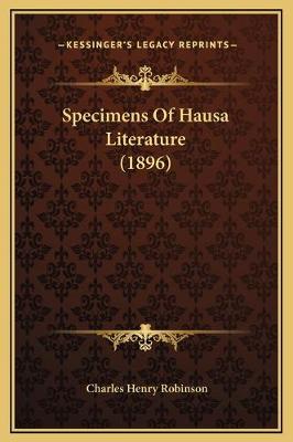 Specimens Of Hausa Literature (1896)
