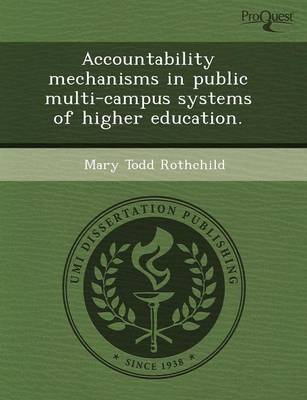 Accountability Mechanisms in Public Multi-Campus Systems of Higher Education