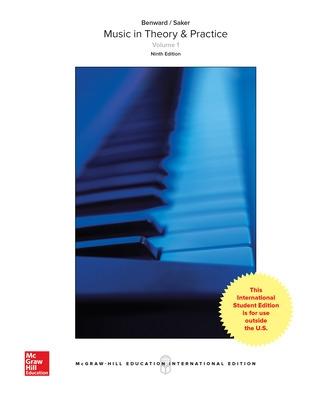 Music in Theory and Practice Volume 1 9th edition
