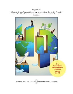 Managing Operations Across the Supply Chain 3rd edition