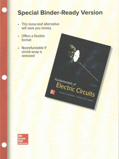 Loose Leaf for Fundamentals of Electric Circuits 6th ed.