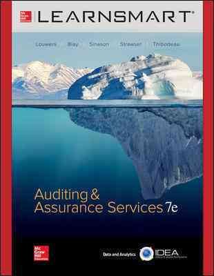 Learnsmart Standalone Access Card for Audit Assurance Services 7th ed.