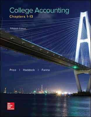 Looseleaf for College Accounting: Chapters 1-13 15th ed.