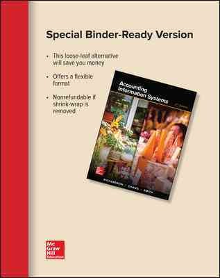 Loose Leaf for Accounting Information Systems 2nd ed.