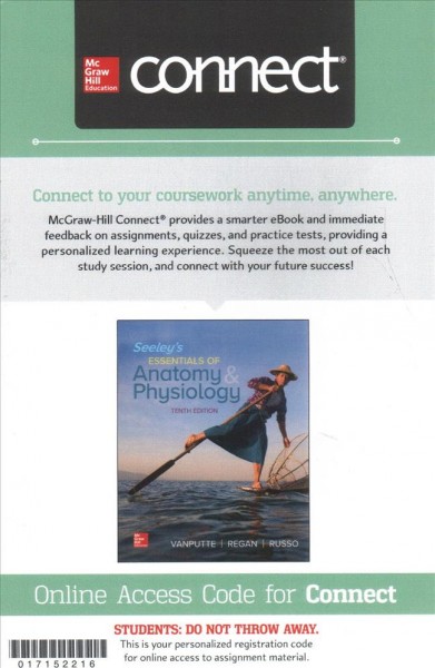 Connect Apr and Phils Access Card for Seeley's Essentials of Anatomy and  Physiology 10th ed.