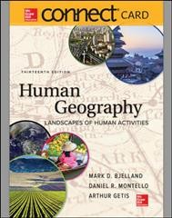 Connect Access Card for Human Geography 13th ed.