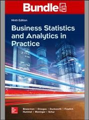 Gen Combo LL Business Statistics in Practice; Connect Access Card 9th ed.