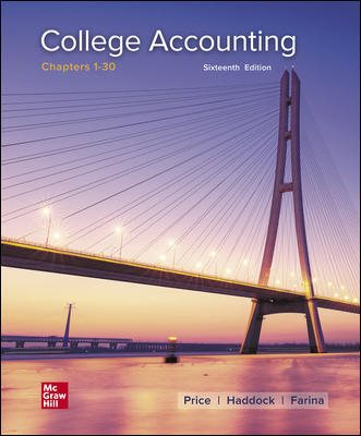 Loose Leaf for College Accounting Chapters 1-30 16th ed.